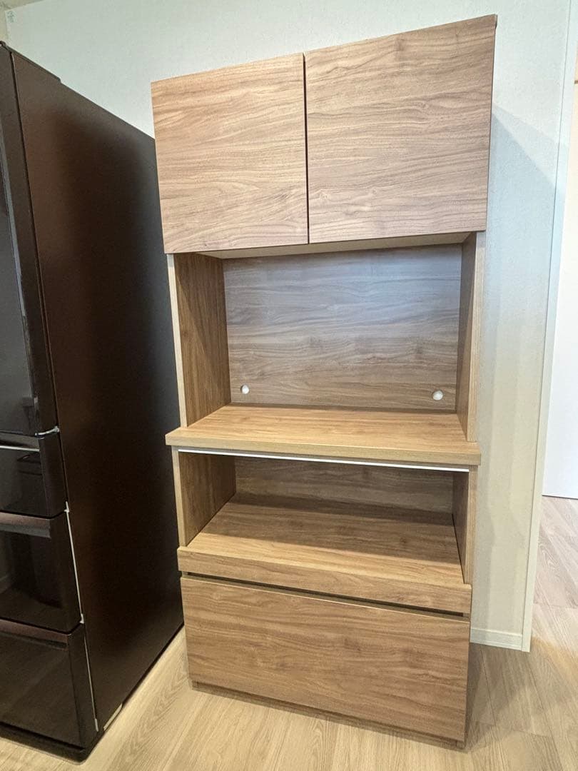 国産 ユニット 幅86cm 高さ185cm 食器棚 キッチン収納