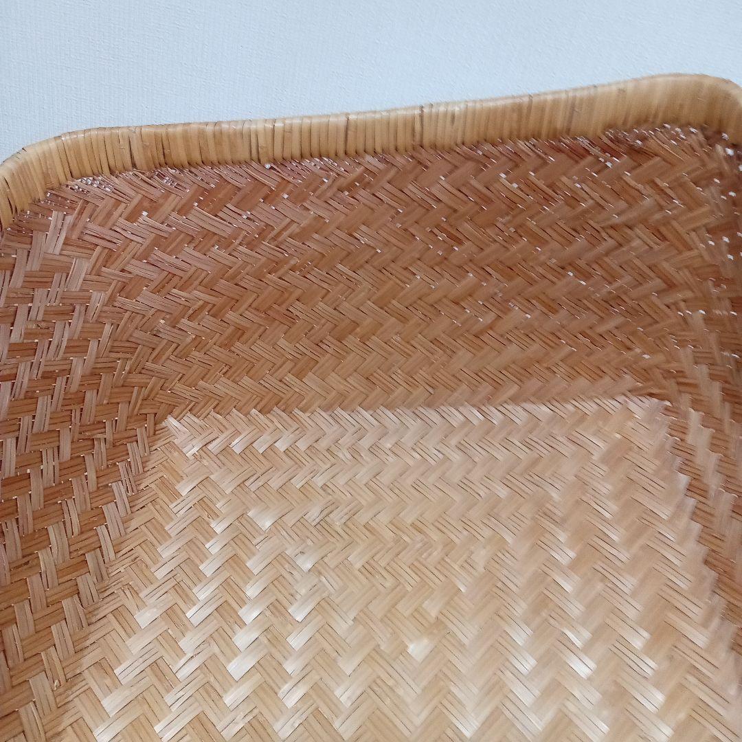 鳥越すず竹竹細工行李かご(蓋無し59.5)