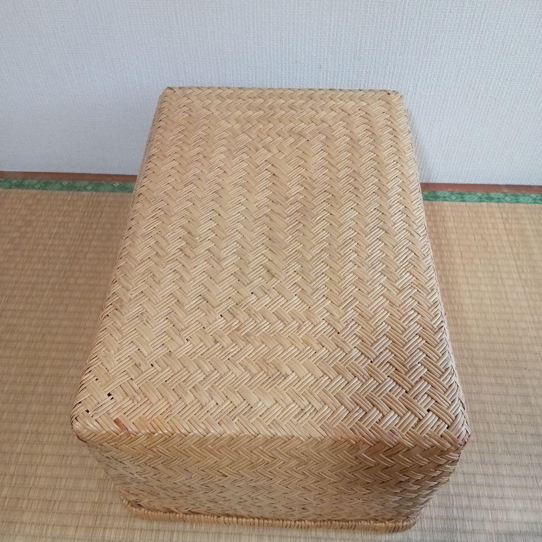 鳥越すず竹竹細工行李かご(蓋無し59.5)