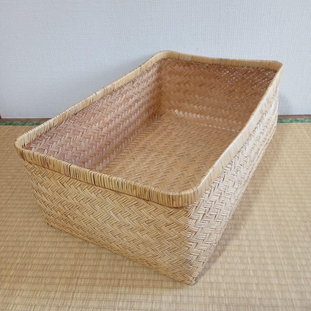 鳥越すず竹竹細工行李かご(蓋無し59.5)
