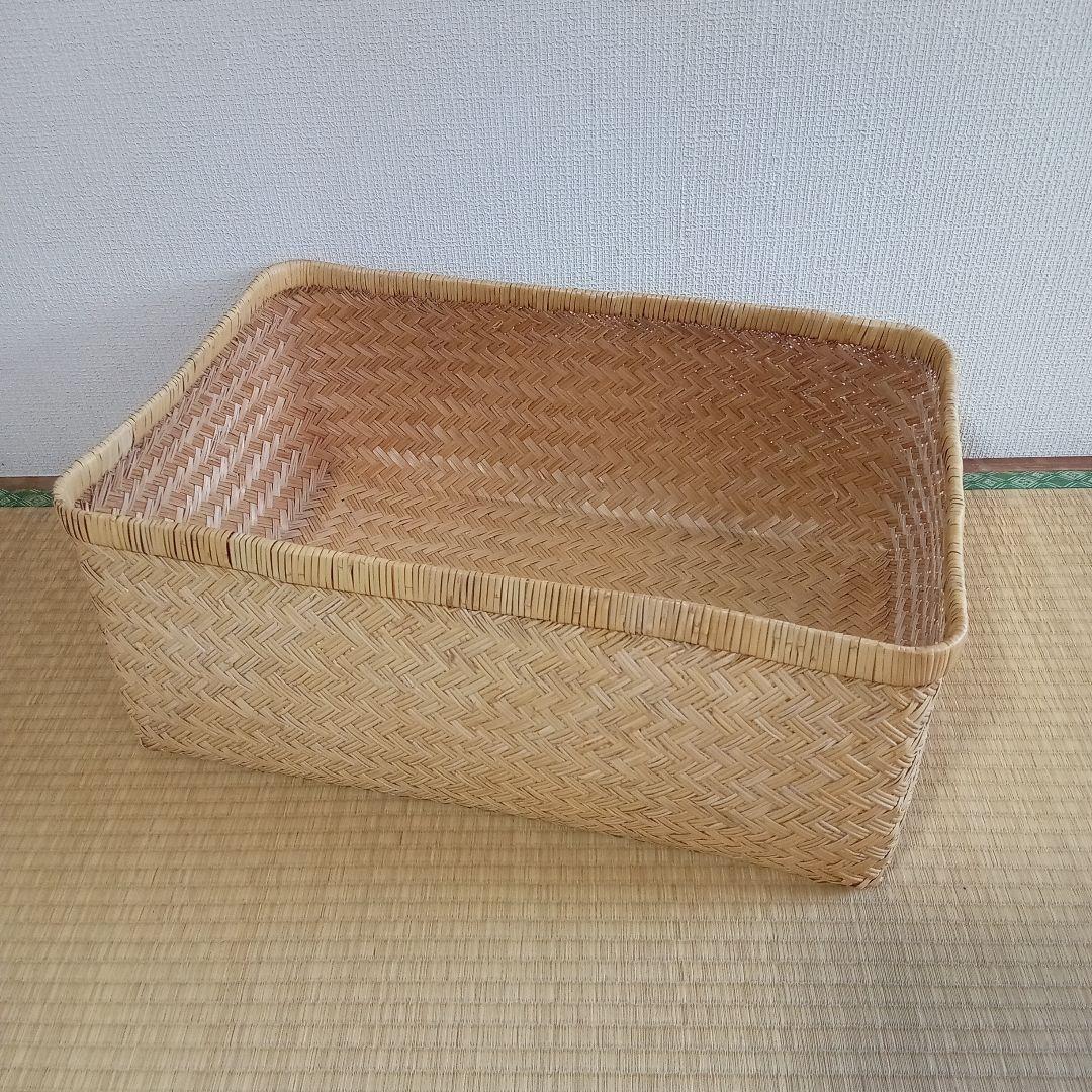 鳥越すず竹竹細工行李かご(蓋無し59.5)