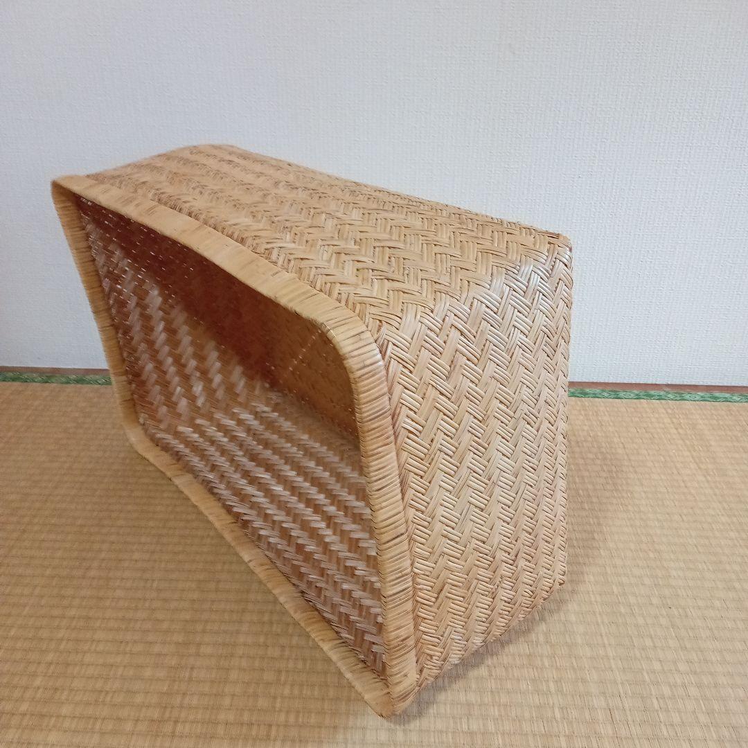 鳥越すず竹竹細工行李かご(蓋無し59.5)
