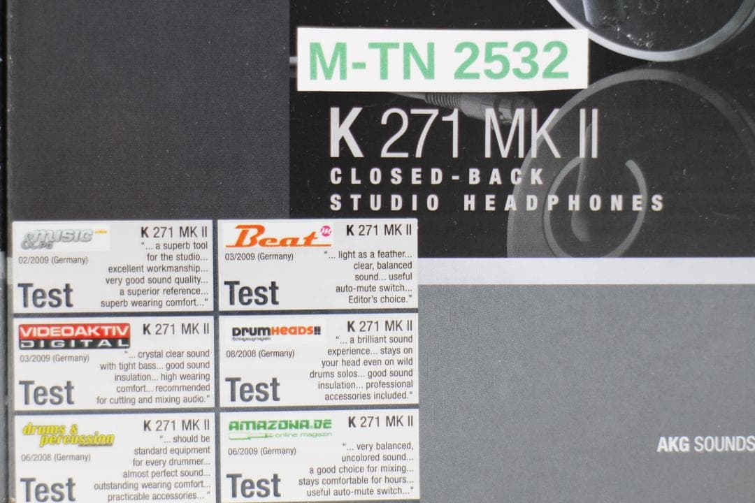2532-AKG アーカーゲー K271MK2 密閉型モニターヘッドホン