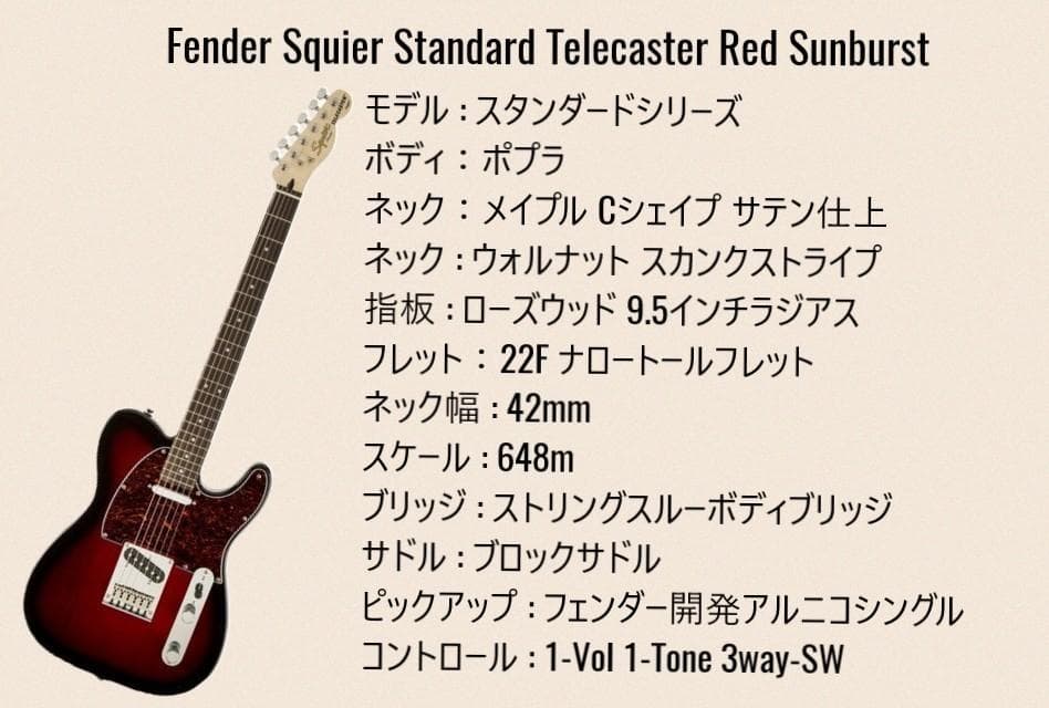 ✨未使用✨Fender Squier Standard Telecaster