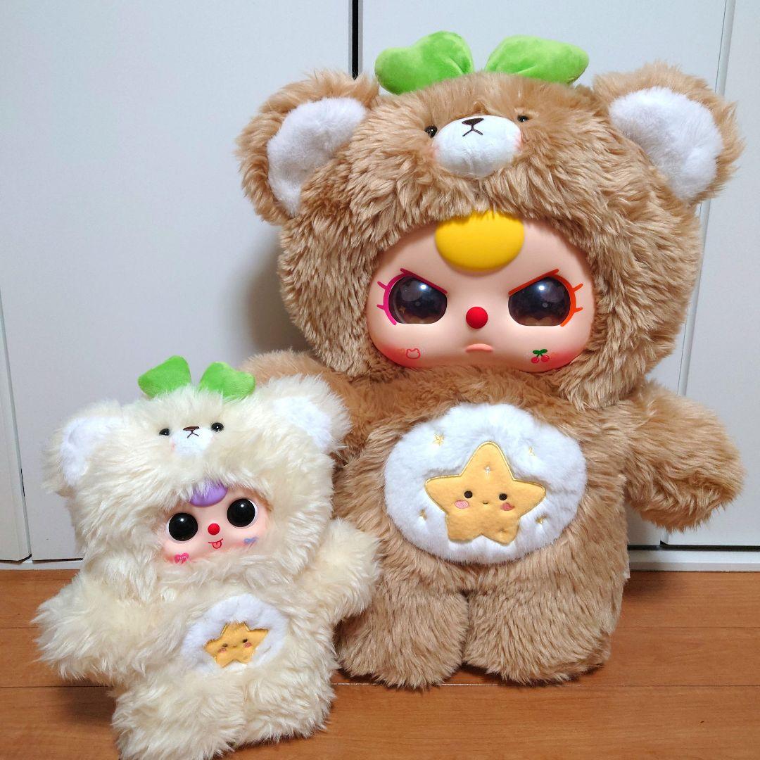 【最終値下げ！】Babythree　1000%　茶色　くま親子　オッドアイ