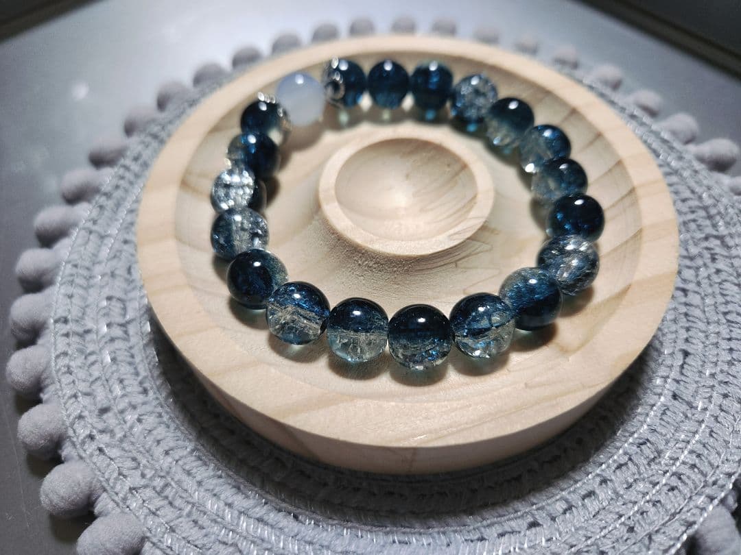 ビーズブレスレット【OnlyOneシリーズ(その他)-DarkBlue-】