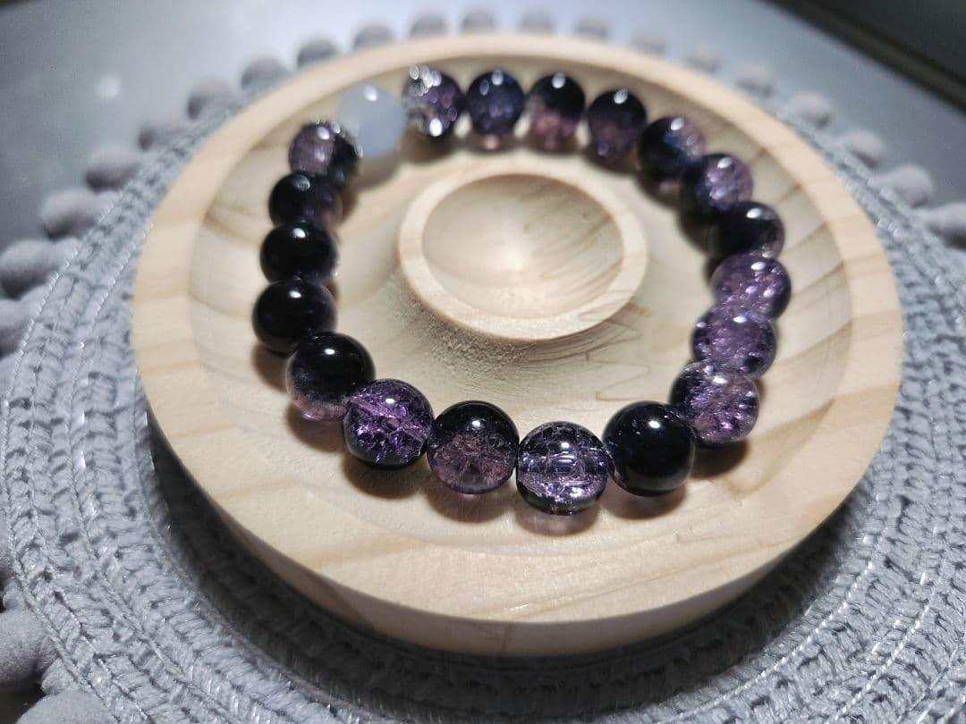 ビーズブレスレット【OnlyOneシリーズ(その他)-DarkBlue-】