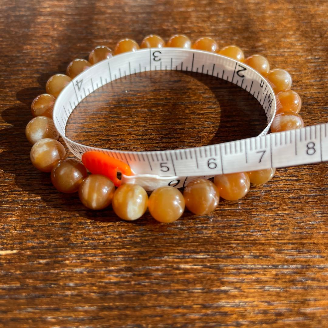 キャラメル系天然石 ブレスレット