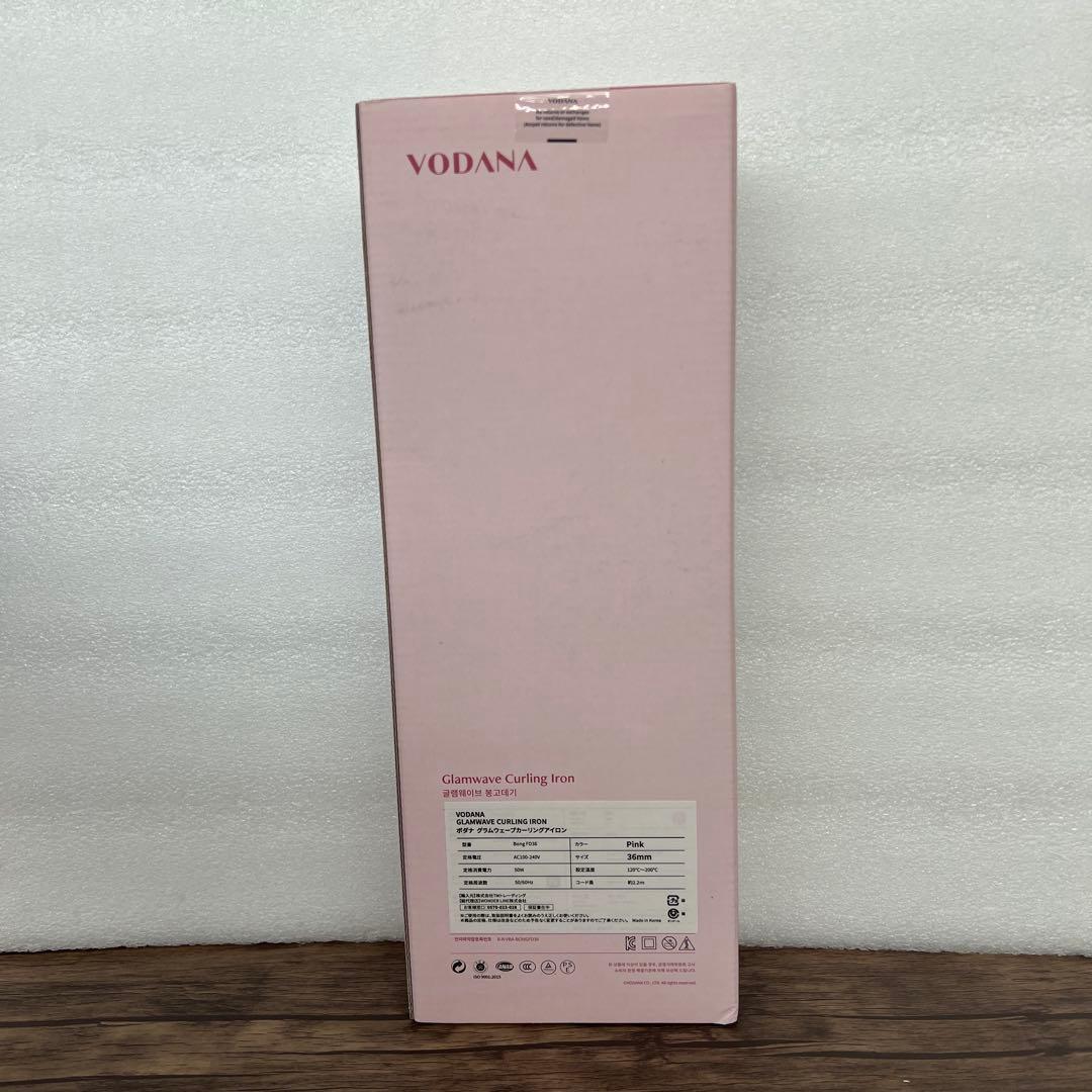 261274 VODANA グラムウェーブカーリングアイロンピンク, 36mm