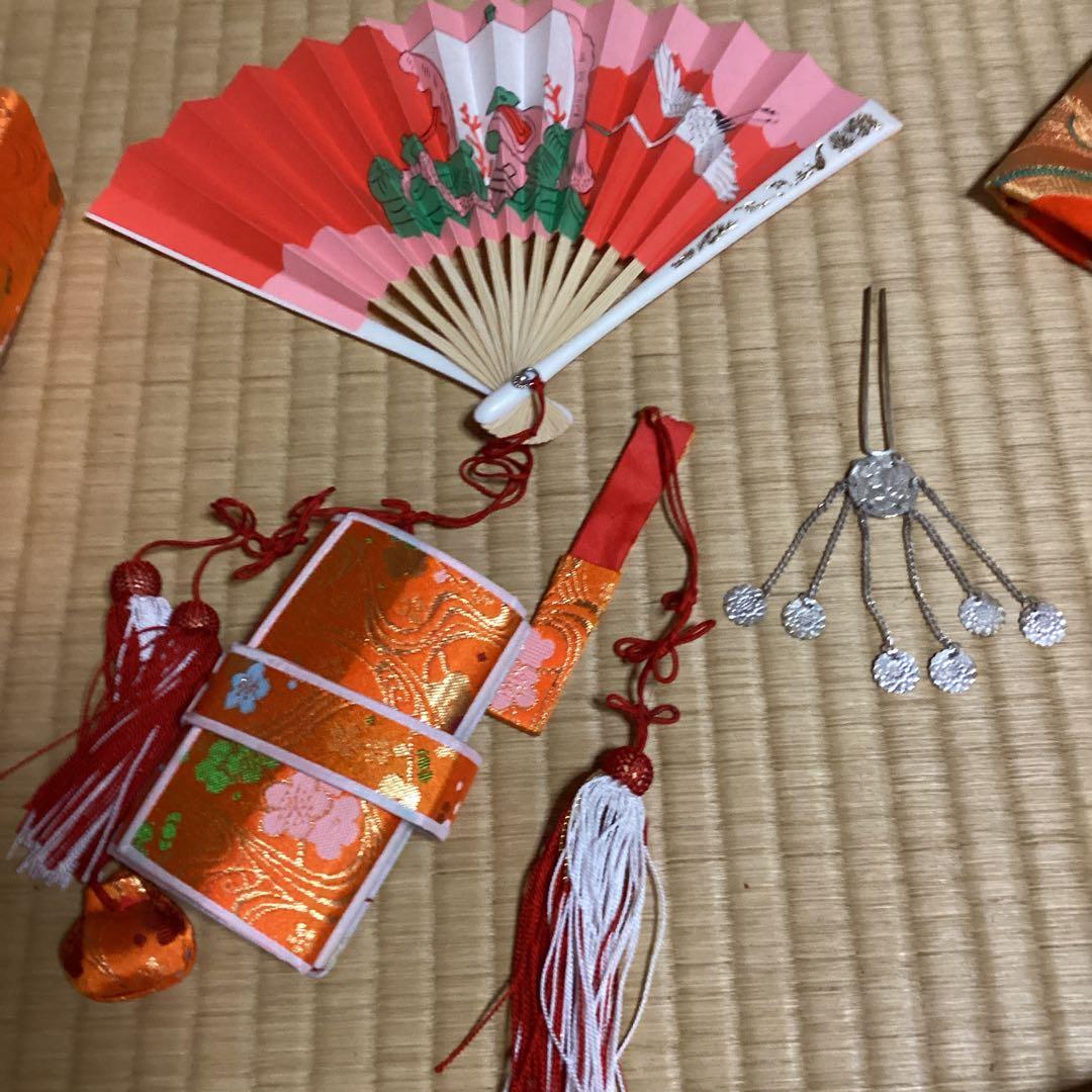 七五三7歳フルセッット　帯幅18センチ　　草履21センチ