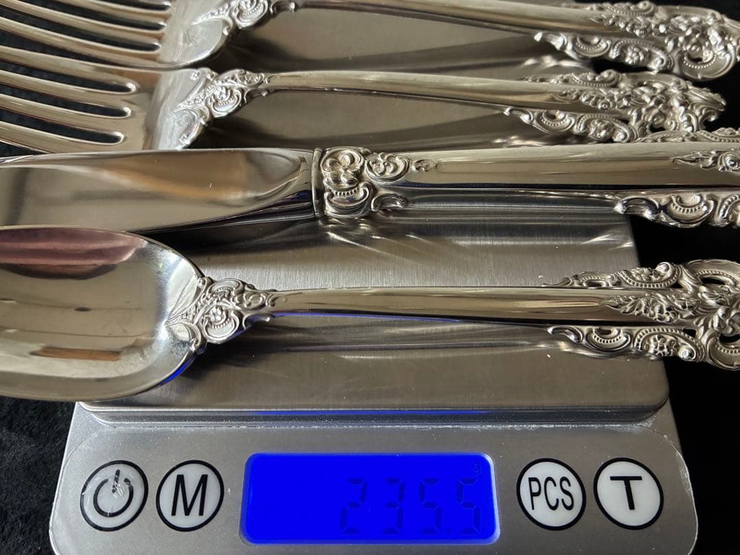 【グランバロック】スターリングシルバー　カトラリー4本セット