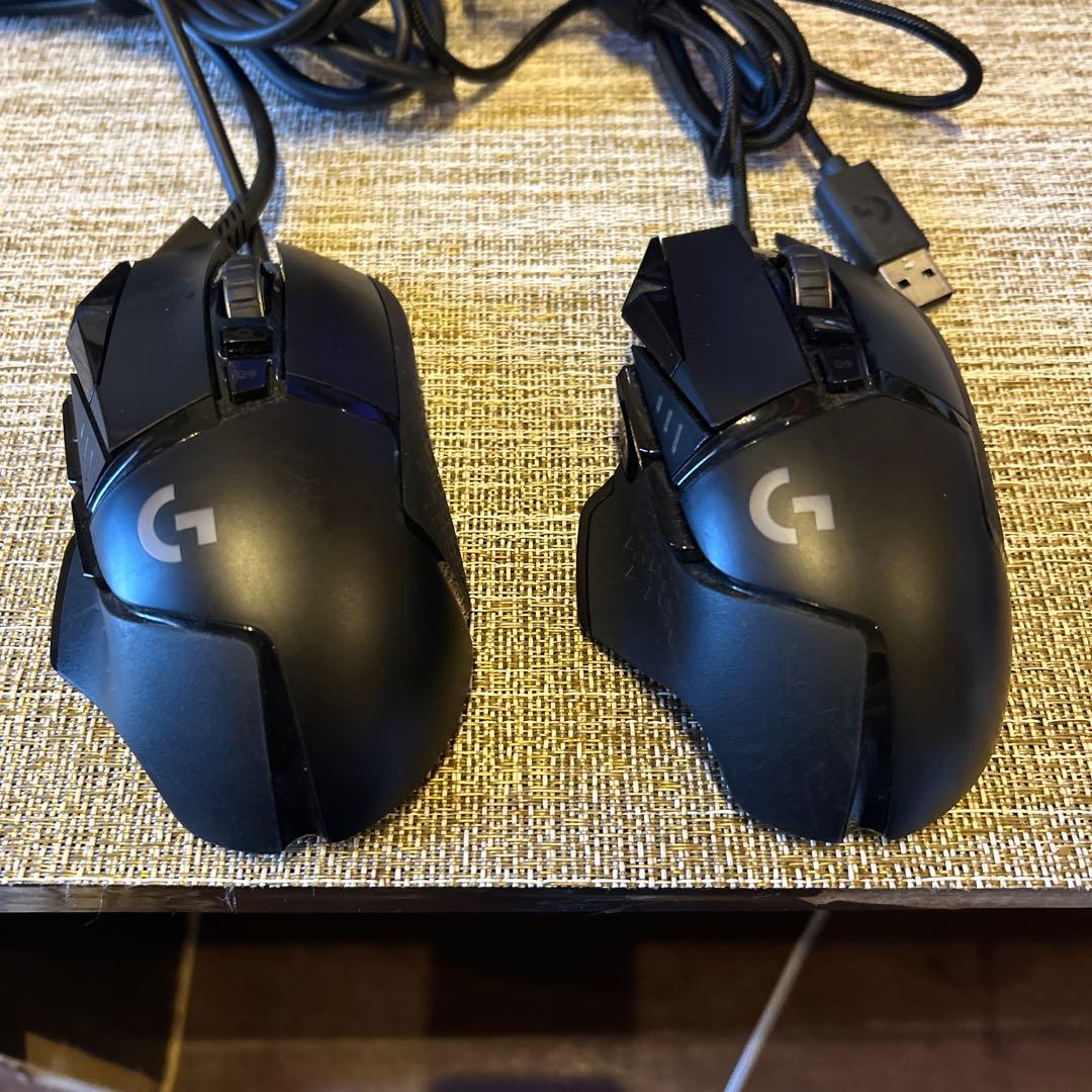 Logitech G502 LIGHTSPEED 有線マウス 黒　2個セット