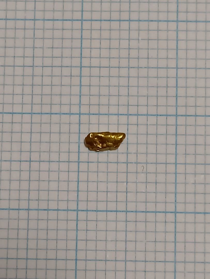 砂金　自然金　1粒