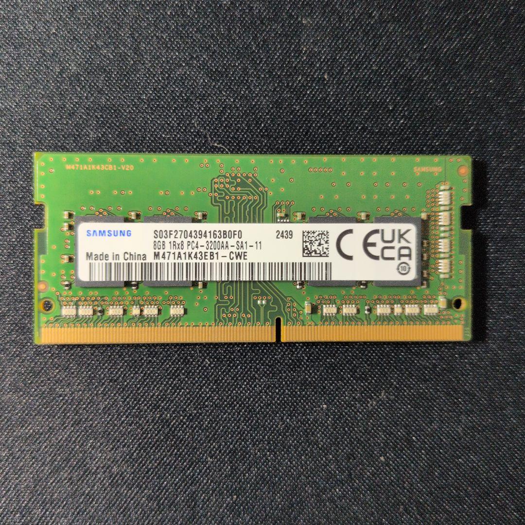 ノートパソコン用RAM　DDR4-3200 8GB×2 SAMSUNG