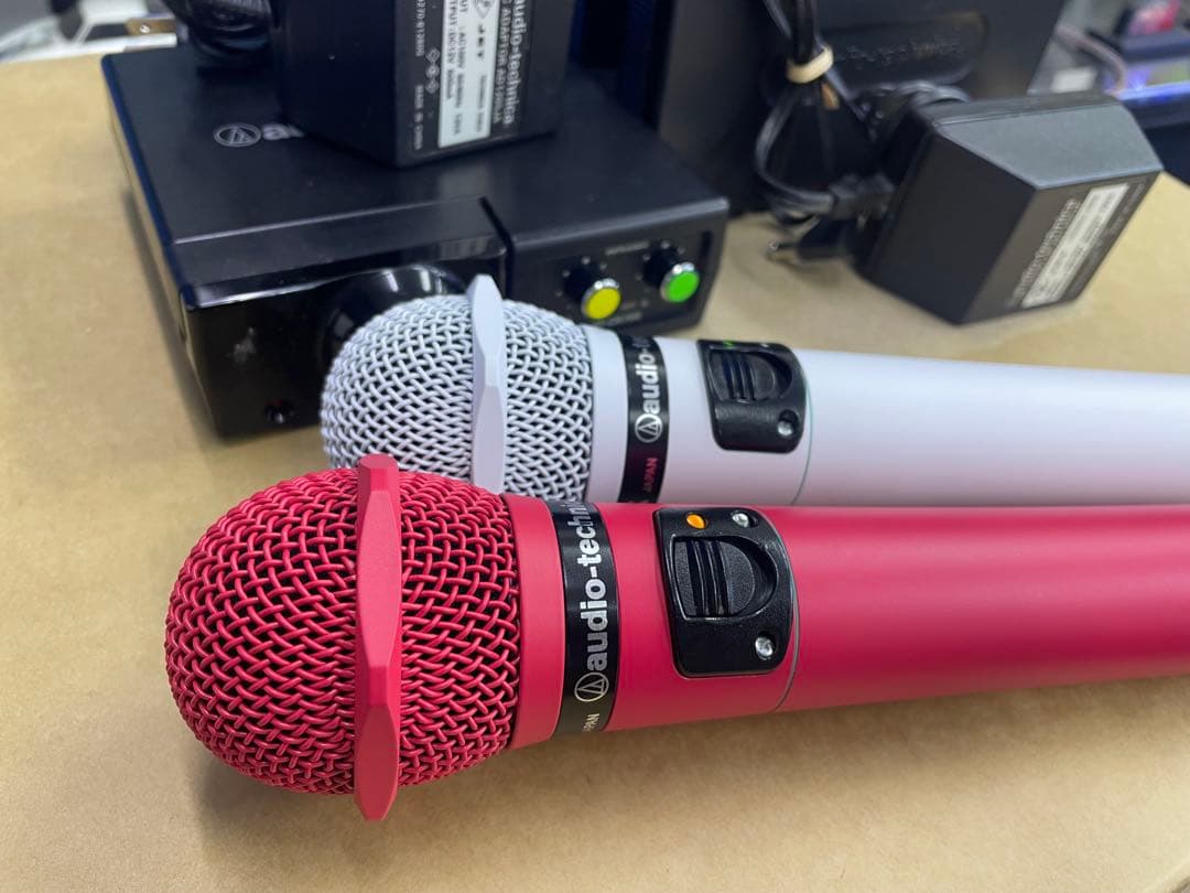audio-technica ワイヤレスマイクセット CLM7000ピンク&白