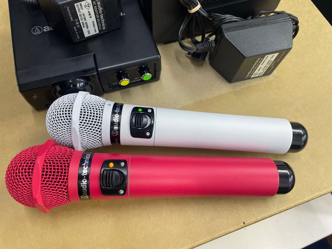 audio-technica ワイヤレスマイクセット CLM7000ピンク&白