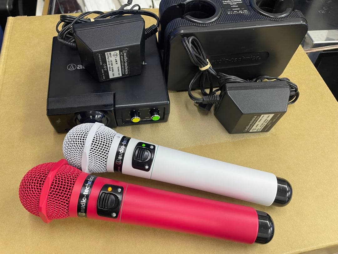 audio-technica ワイヤレスマイクセット CLM7000ピンク&白