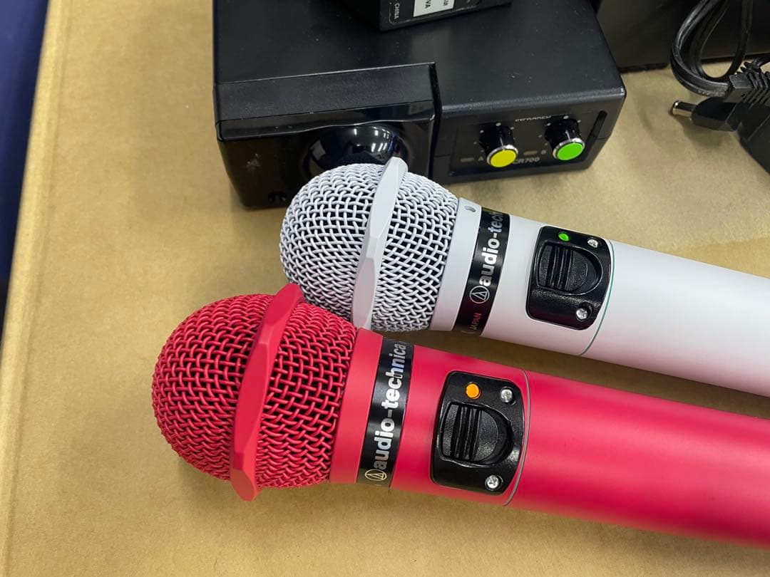 audio-technica ワイヤレスマイクセット CLM7000ピンク&白