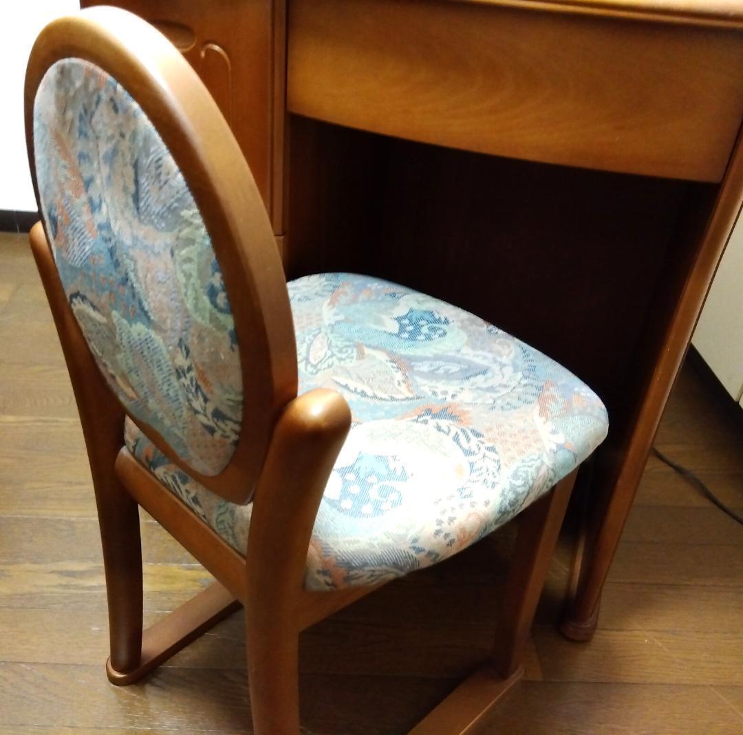 鏡台の椅子 ドレッサー ミエミラー セントラル硝子 最高級銅引鏡 美品