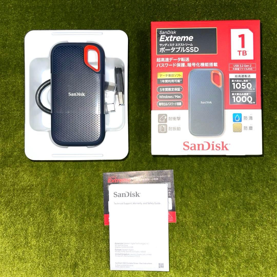 『SanDisk 中古品』　Extreme Portable SSD 1TB