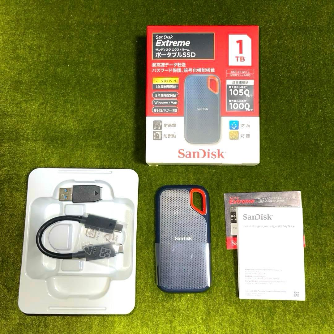 『SanDisk 中古品』　Extreme Portable SSD 1TB