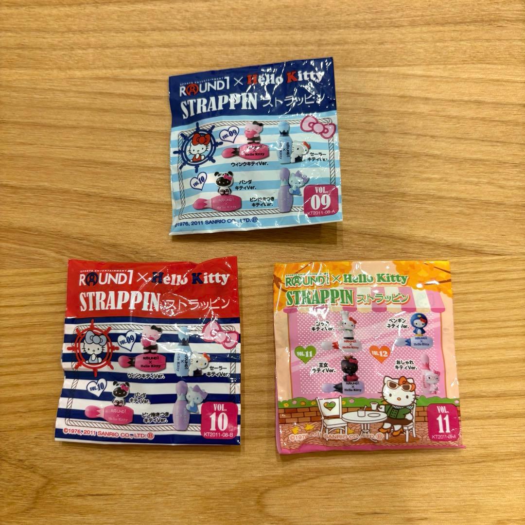 【非売品】ハローキティ ラウンドワン ストラップ　9点セット
