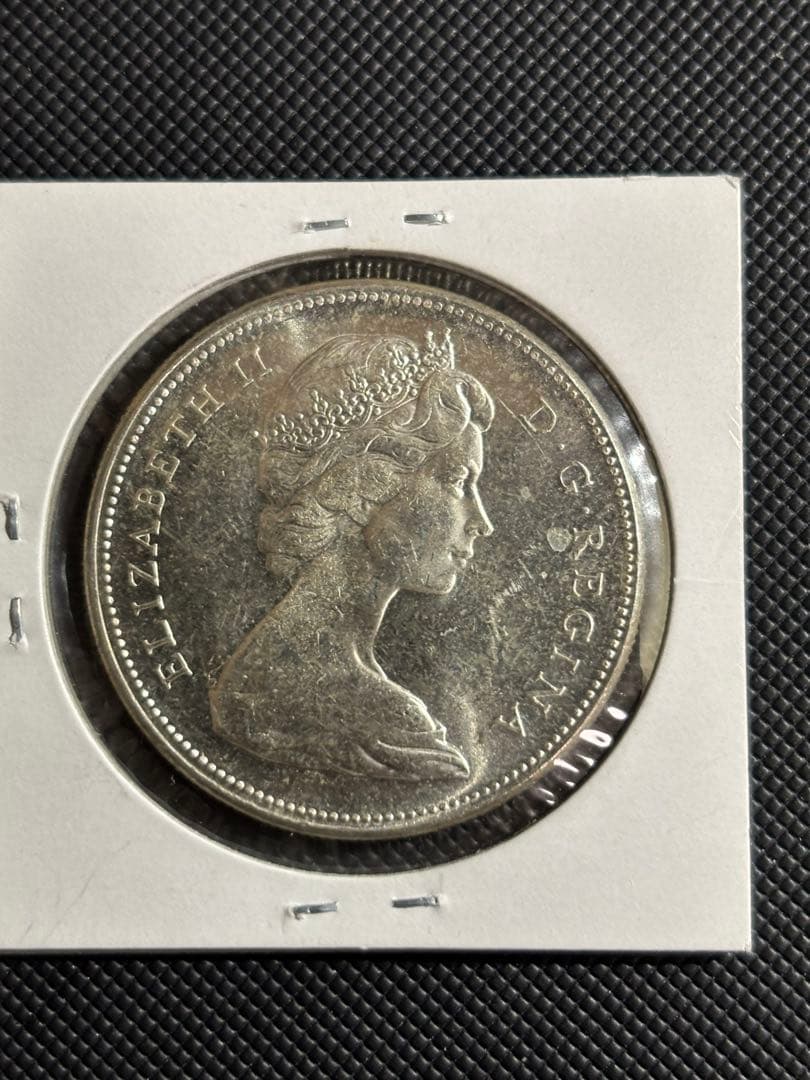 カナダ 1967年 1ドル 鶴の銀貨　銀貨　品位80%