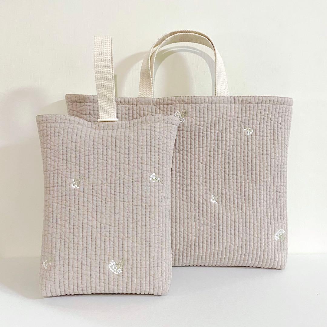ヌビ　レッスンバッグ　上靴入れ　セット　イブル