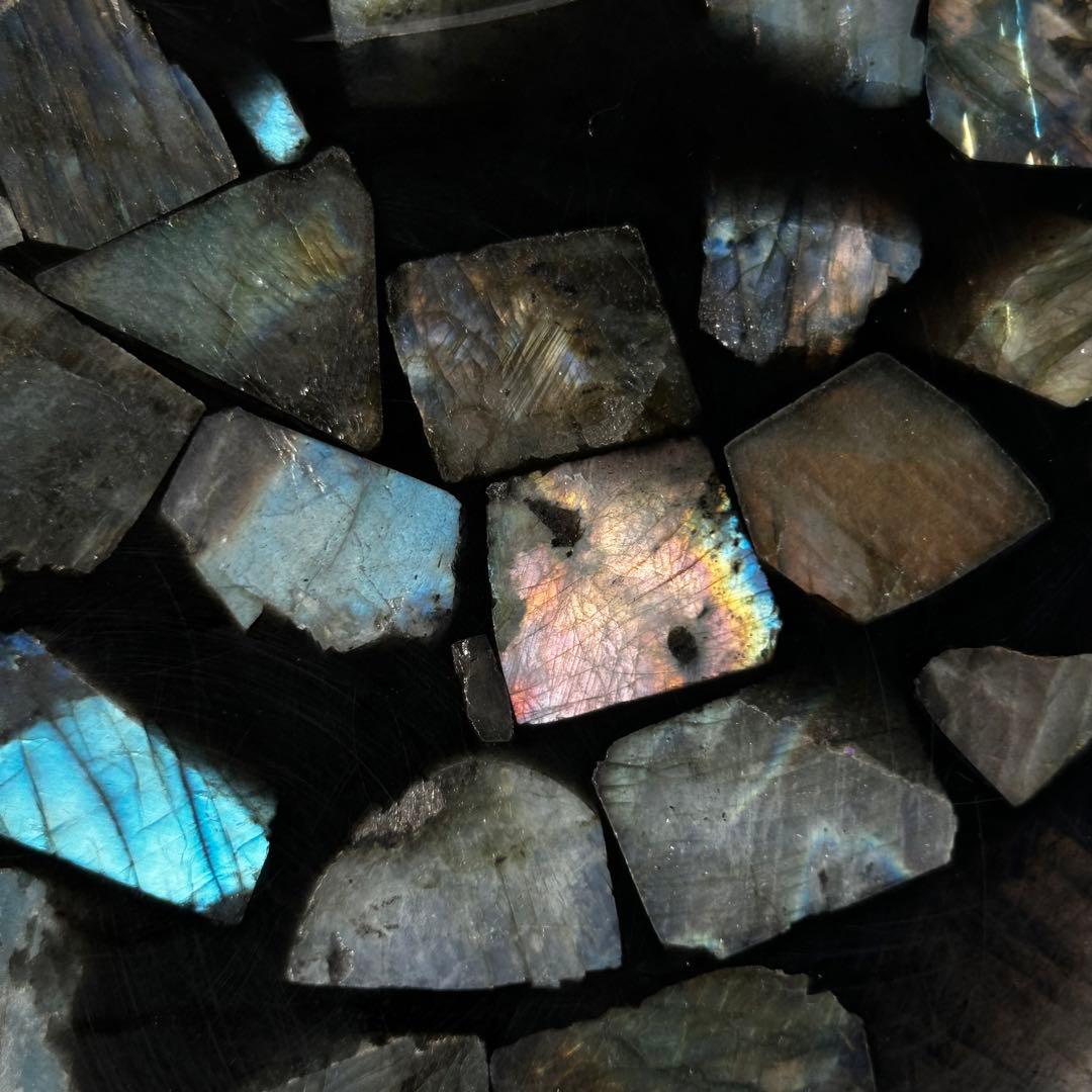 高品質　ラブラドライト　プレート　コレクション