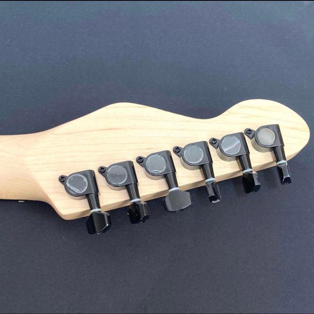 SELDER ブラック/グリーン エレキギター ソフトケース付き