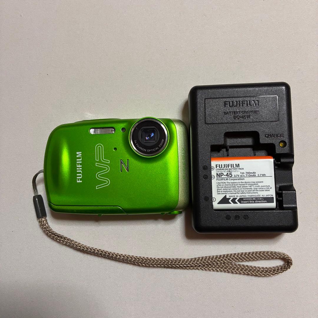 FUJIFILM富士フィルム　Z33 WP グリーン　防水カメラ　動作確認済み