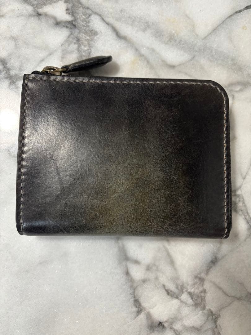 L字ファスナーウォレット(ブラック系)