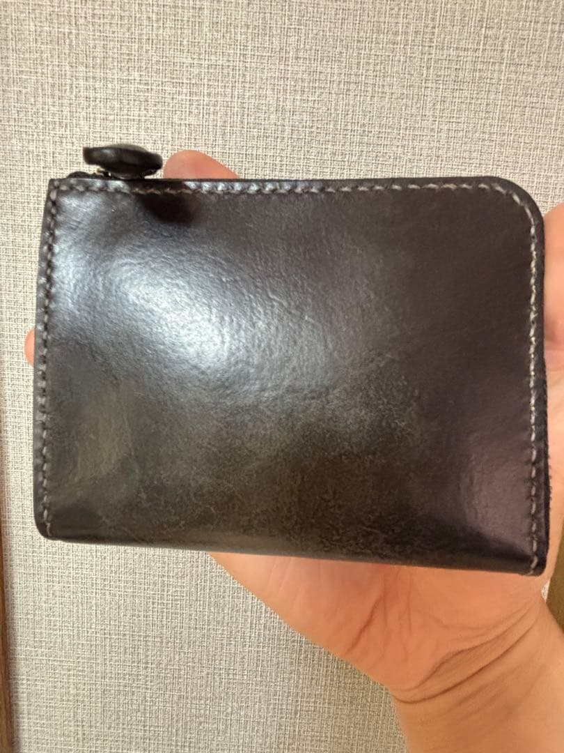 L字ファスナーウォレット(ブラック系)