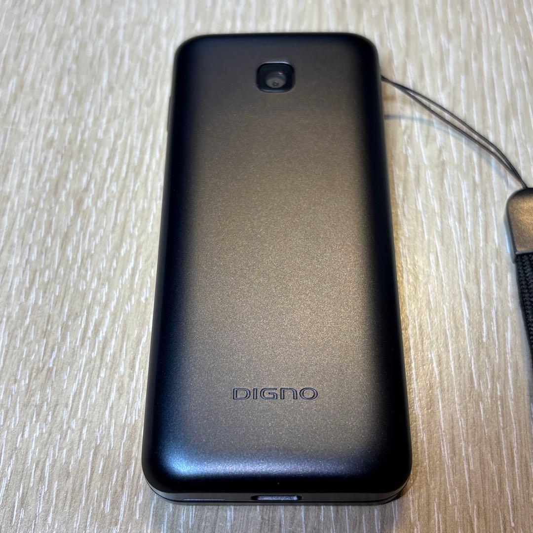 NTTドコモ DIGNO ケータイ KY-42C ブラック【ストラップ付き】