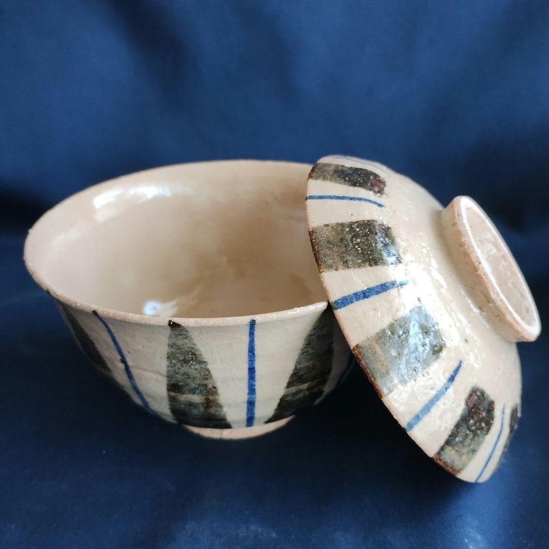 魯山人写し　麦藁手蓋付飯碗揃え(五客)