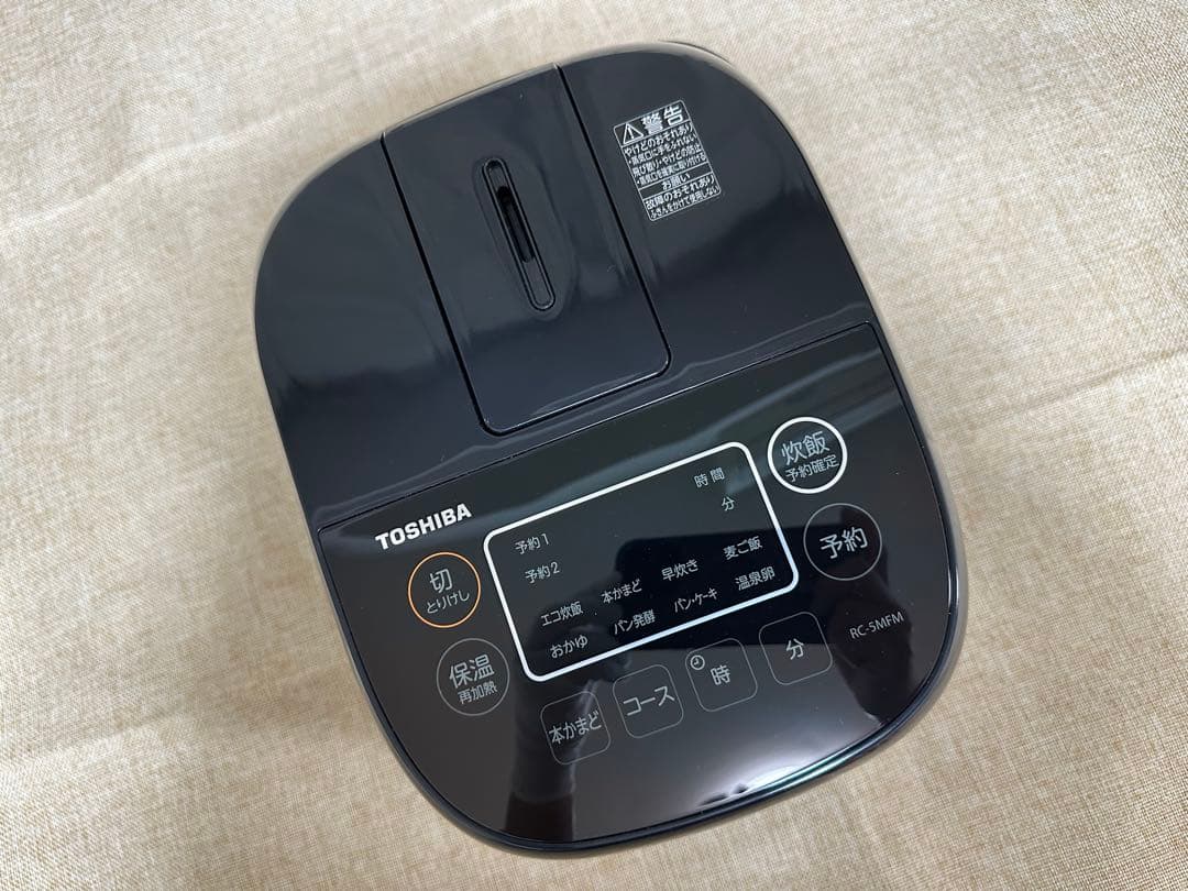 ✨美品✨TOSHIBA 東芝ジャー炊飯器　RC-5MFM ブラック　24年製