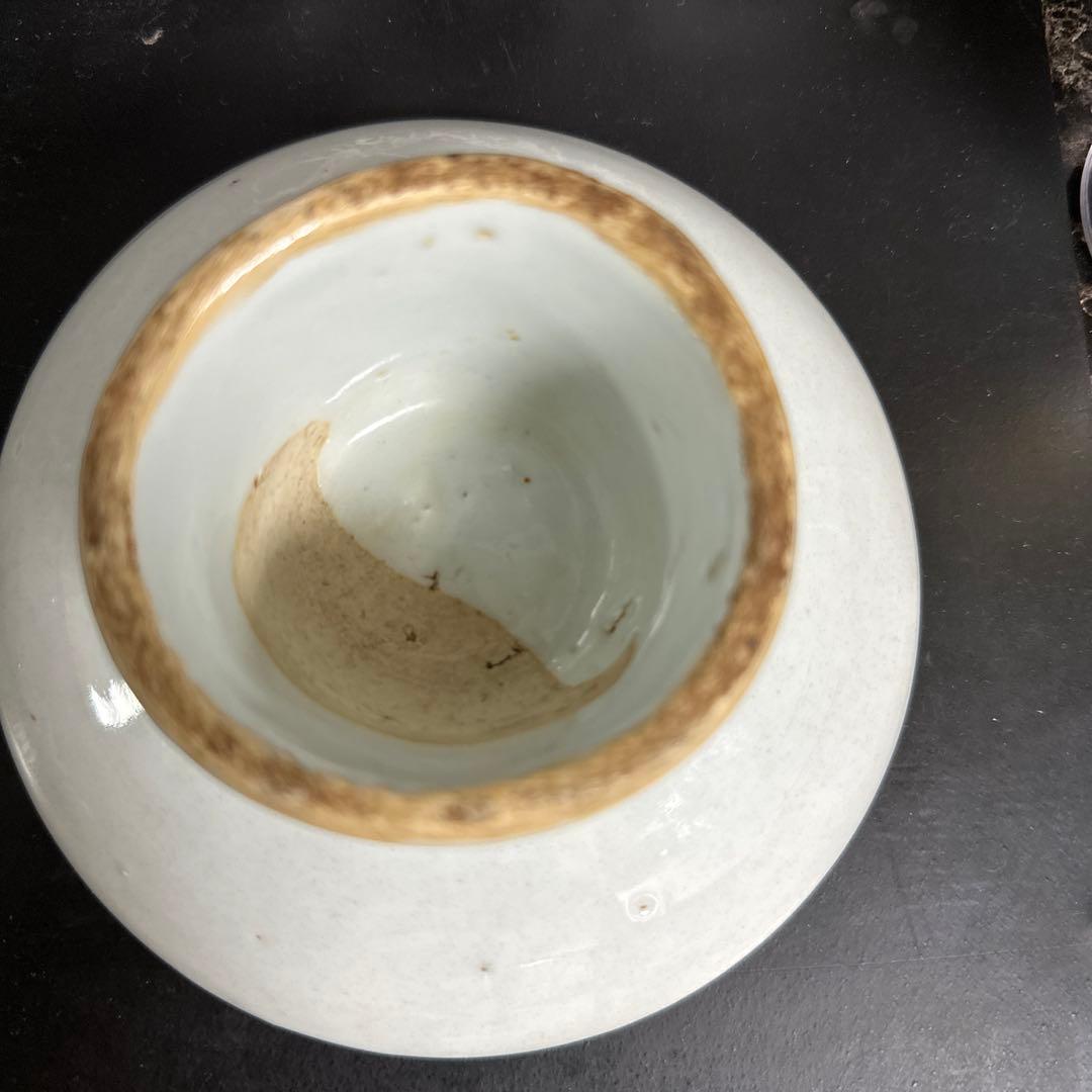 李朝、祭器、白磁、高台皿。完品。箱。