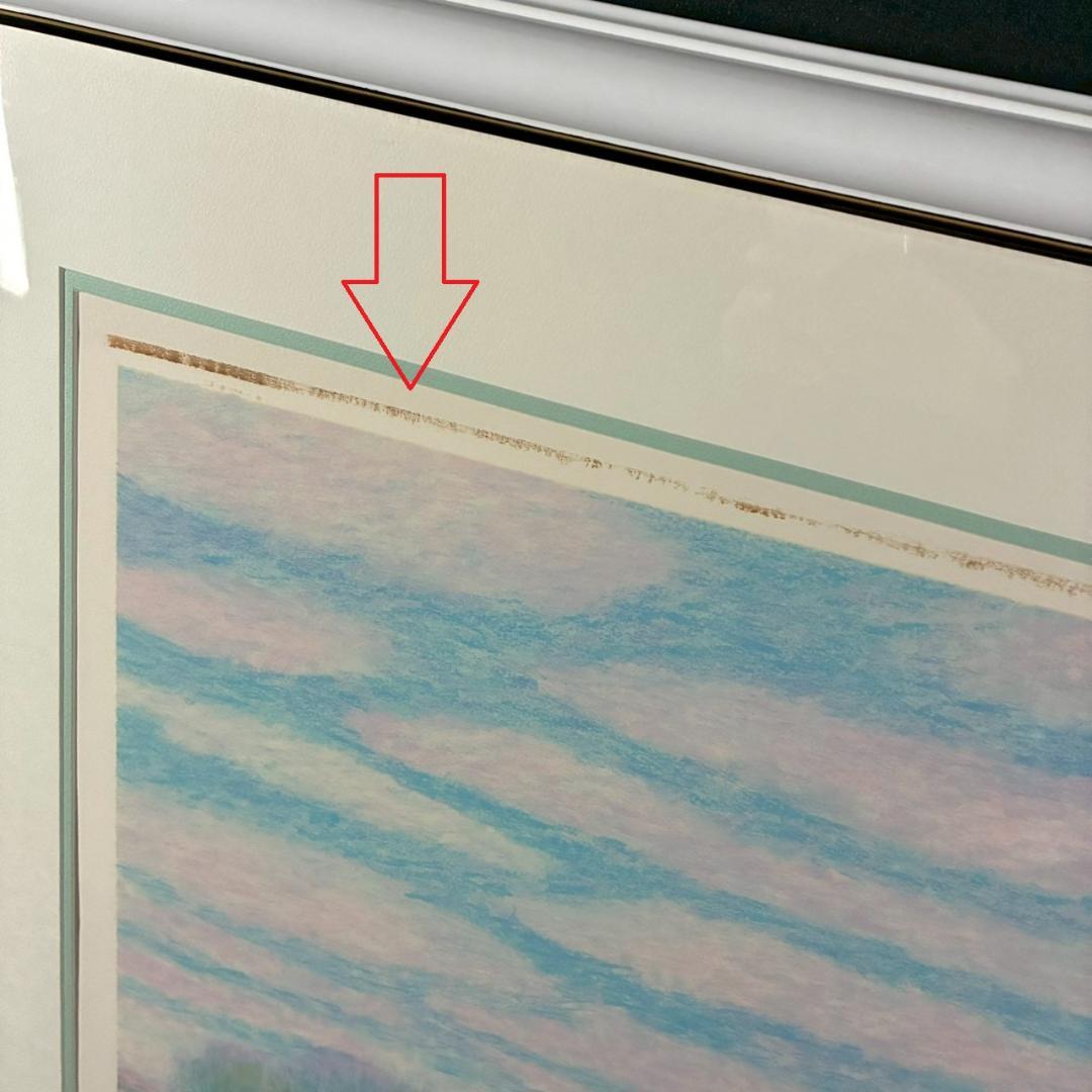 クロード・マヌキャン「花畑Ⅰ」リトグラフ 直筆サイン入り フランスの画家