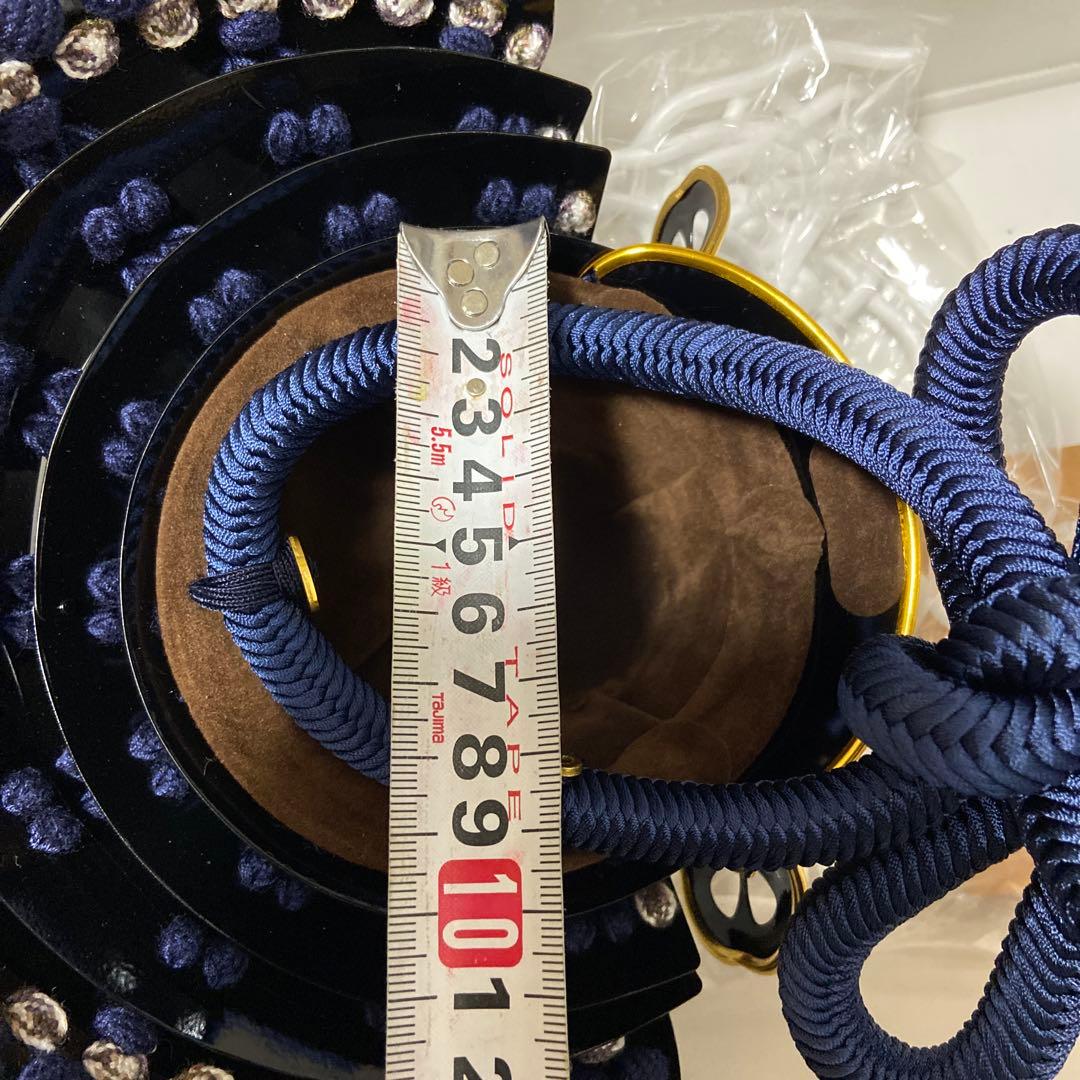 五月人形 兜 黒紫　伊達政宗