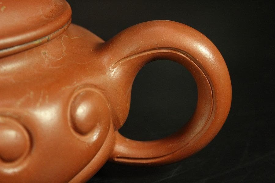 中国美術 朱泥 茶器 急須 在印(K-YC693)