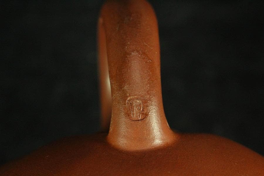 中国美術 朱泥 茶器 急須 在印(K-YC693)