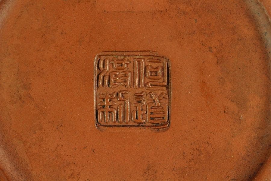 中国美術 朱泥 茶器 急須 在印(K-YC693)