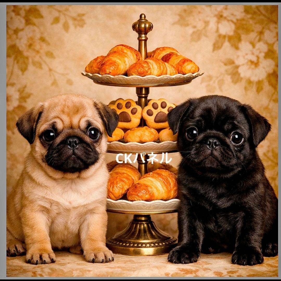 うさぎとさくらんぼパネル生地　ハンドメイド