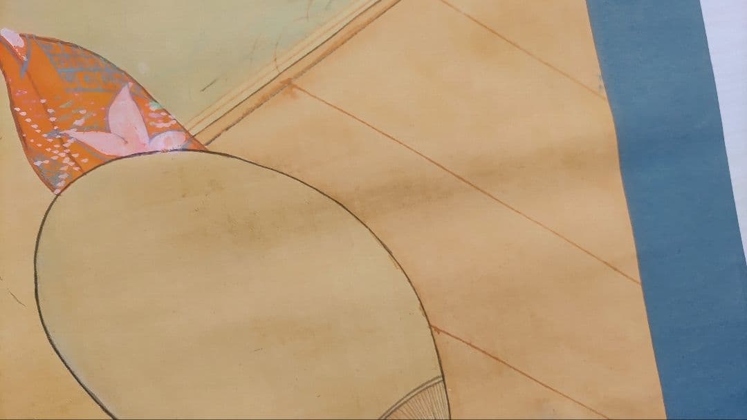 ご希望額まで値下げ～@裸の着物女性 風呂・涼み 肉筆掛軸2本 春画性風俗画