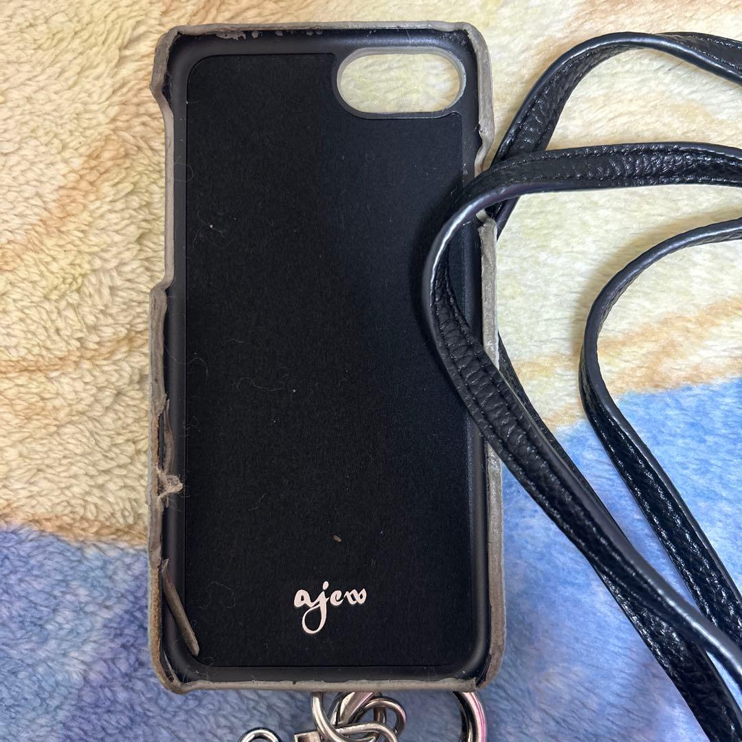 ジッパー付きグレーiPhoneケース