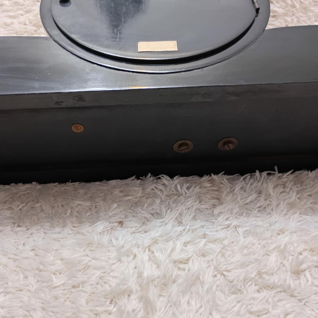 SEIKO ウエストミンスター 手巻き 時報 モダン置時計 ゼンマイ巻き道具付き