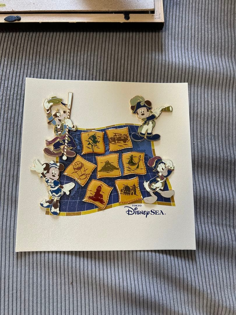 東京ディズニーシー ピンバッジセット 7つのテーマポート オープン記念