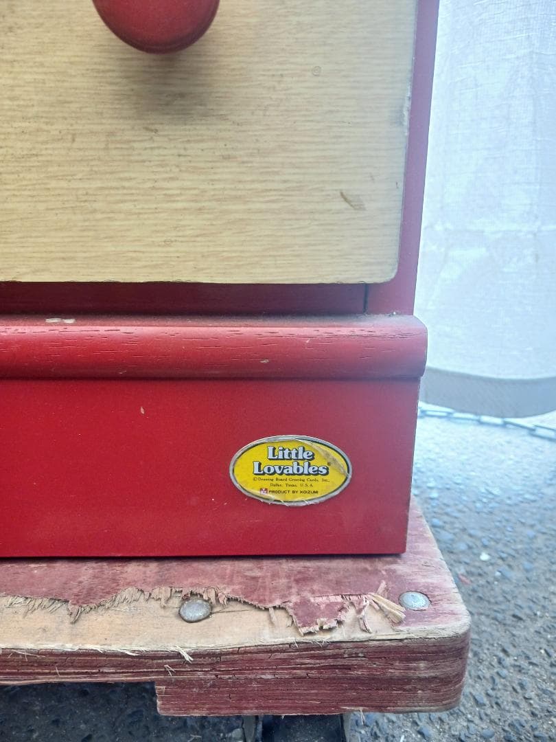 u*o様 昭和レトロポップ 大型 収納棚 イラスト 当時物 コイズミ製 家具 イ