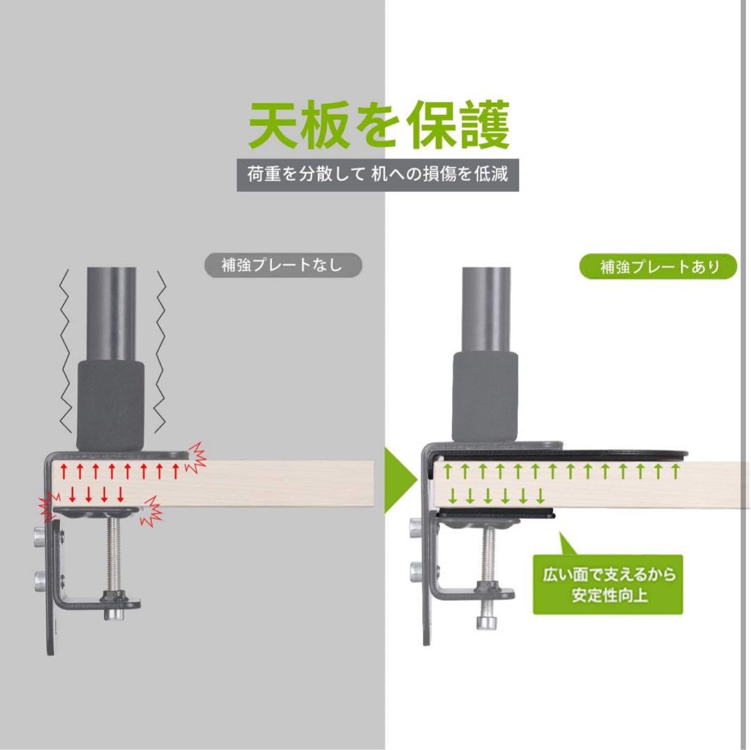 Ergotron LX デスク モニターアーム +補強プレート