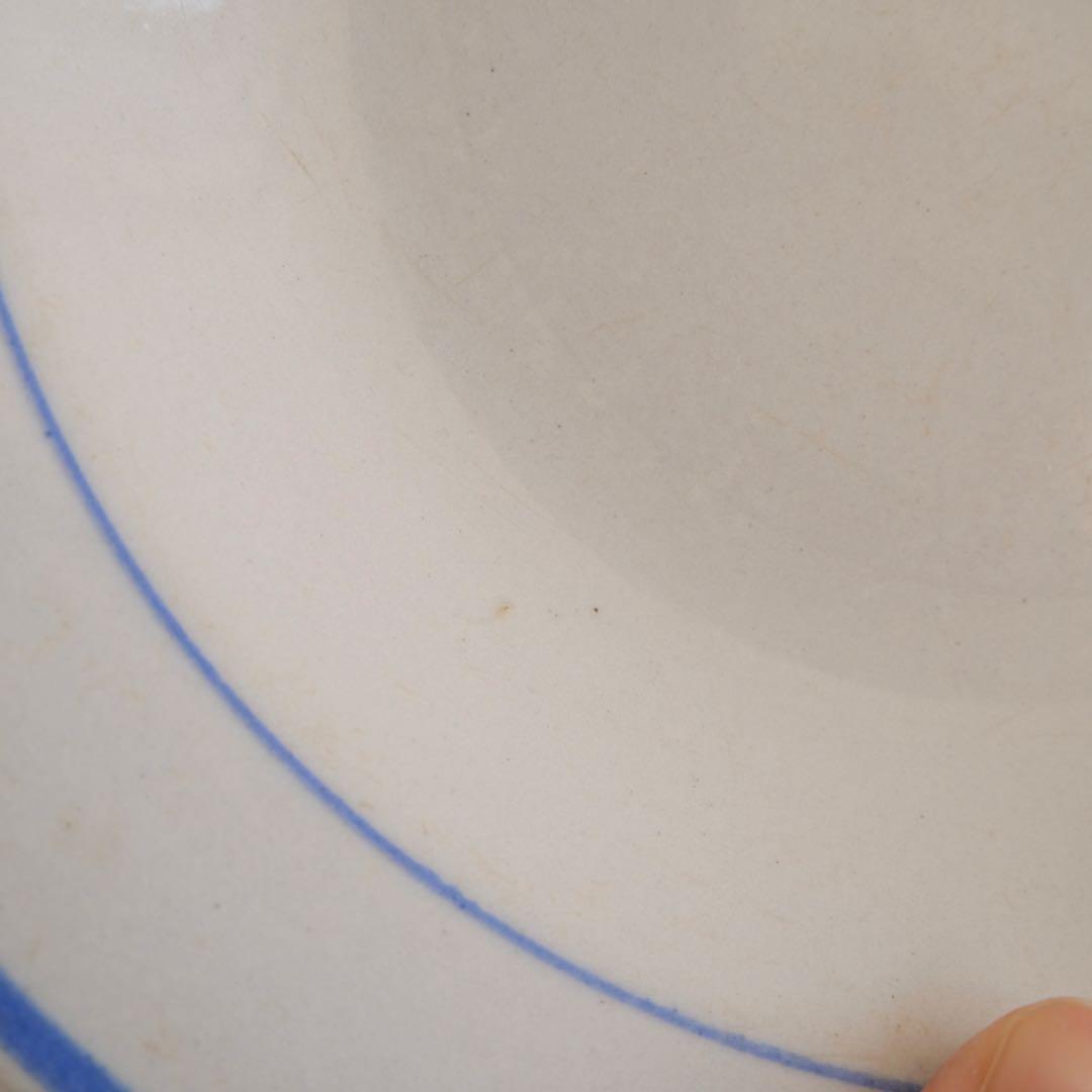 オールドアラビア　ARABIA 深皿 プレート　ブルーライン